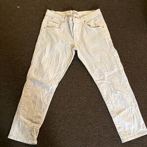 Women's Classic White Straight Jeans